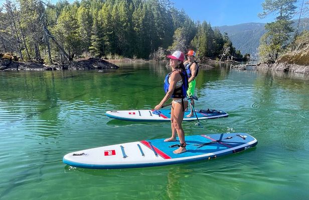 1.5 hour guided SUP tour on the pristine waters of Cowichan Lake