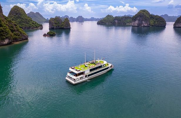 Ha Long Bay Day Tour by 5 Star Heritage Luxury Cruise From Harbor