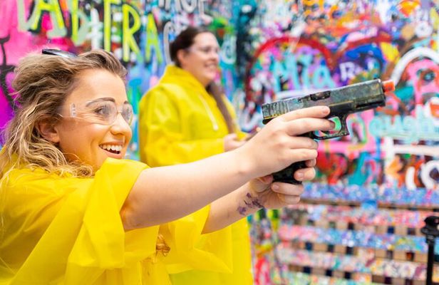Private Shooting Airsoft Paint Gun and Spinning Art in Houston