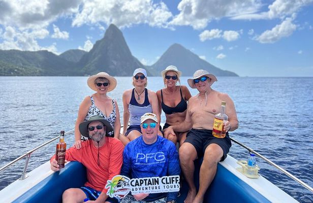 Lucia Private Boat to Soufriere Snorkeling Sightseeing Beach