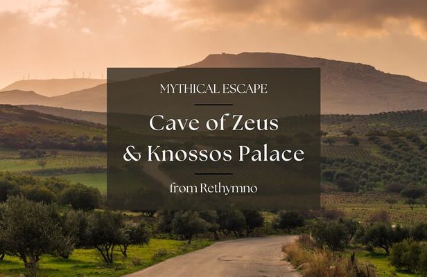 Cave of Zeus & Knossos Palace with Lassithi Plateau from Rethymno