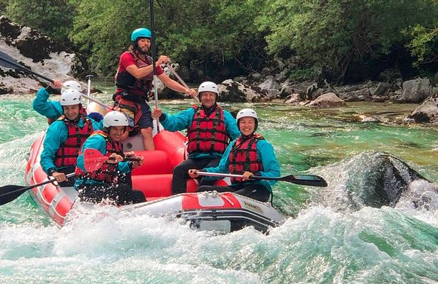 Whitewater Rafting on the Soča River in Bovec, Slovenia