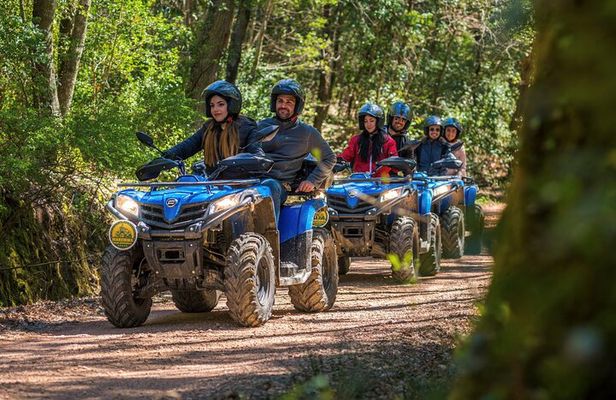 Quad excursion in the woods with visit to the cellar and tasting