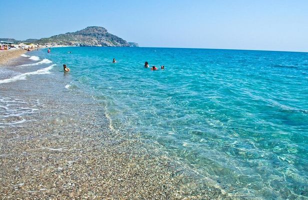 Top attractions of Rhodes including leisure time at the beach.
