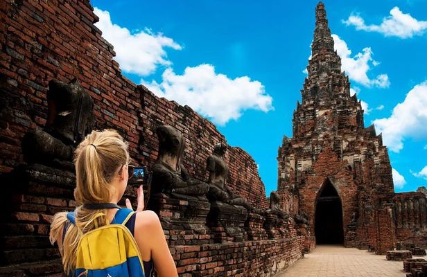 Ayutthaya Bicycle Tour, ATV, Floating Market and Sunset Sail