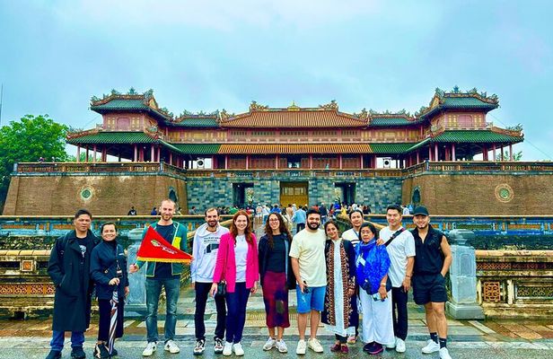 Hue Citadel tour by authentic Train via Hai Van Pass from Da Nang