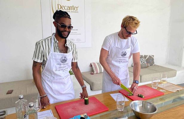 Santorini Private Cooking Class and Wine Tasting Tour