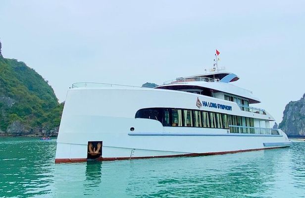 Symphony Cruise - Day Tour from Halong Harbor with PICKUP