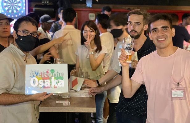 3 Hour Osaka Pub Crawl Weekly Welcome Guided Tour in Namba