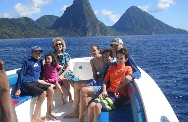 Private St. Lucia Boat Tour: Snorkeling & Pitons Sightseeing