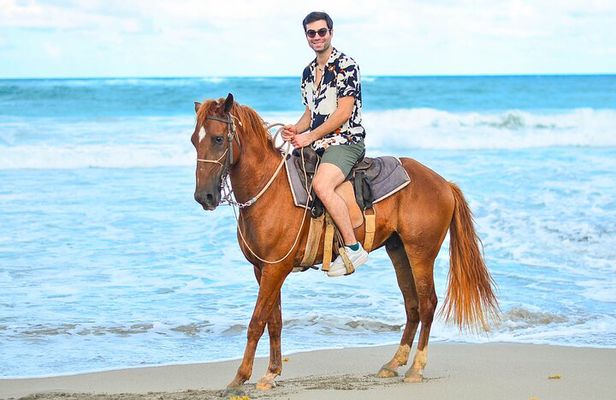 Horseback Riding along Macao Beach with Transportation