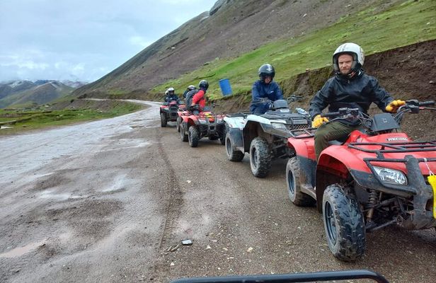 ATV adventure to Rainbow Mountain unique landscapes