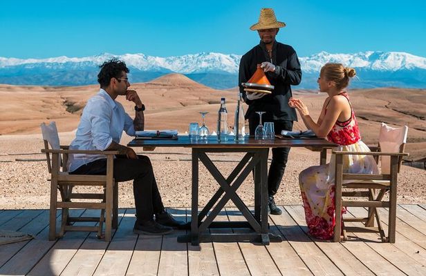 Marrakesh: Agafay Desert, Sunset Camle Ride with Dinner Show
