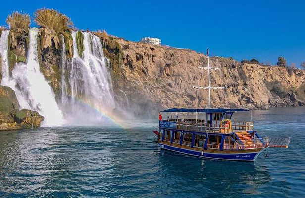 Lower Düden Waterfall Boat Cruise Tour With Lunch and Drinks