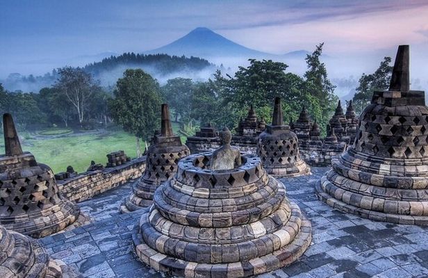 Borobudur Sunrise Merapi Volcano and Prambanan Private Day Tour
