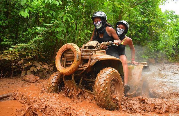 ATV Adventure with Ziplines Cenote from Playa del Carmen