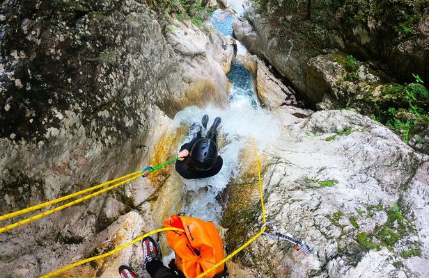 Dynamic Adventure Canyoning in Bovec with Free Photos and Videos