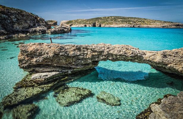 Golden Comino Escape to Blue Lagoon round trip ferry from Sliema