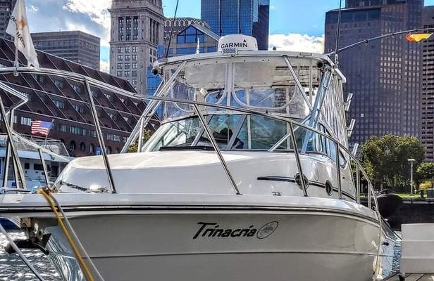 Fishing or Cruising Boston Harbor on Private Yacht Trinacria