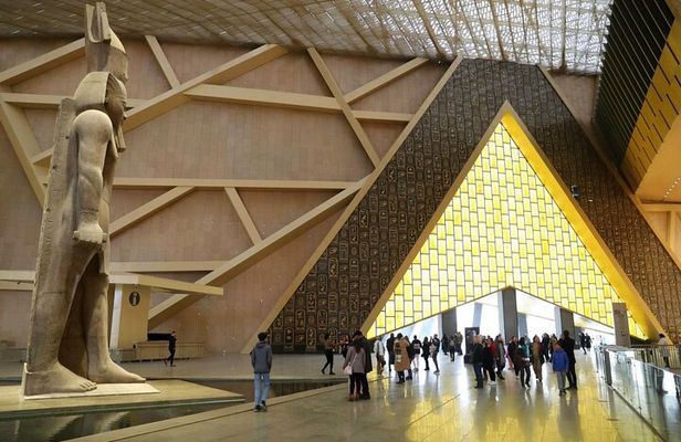 Full Day to Grand Egyptian Museum and Pyramids of Giza