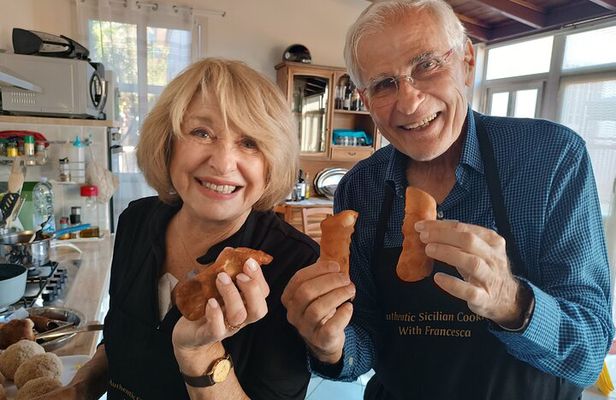 Sicily Cannoli and Almond Biscuits Cooking Class