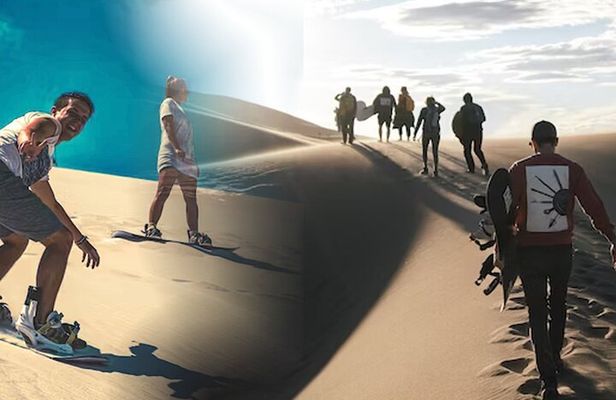 Sandboarding guided experience from Agadir