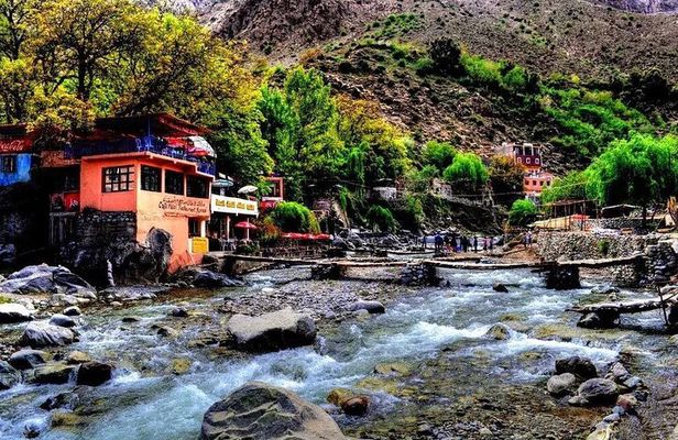 Shared Ourika Valley Tour with Lunch and Camel Riding