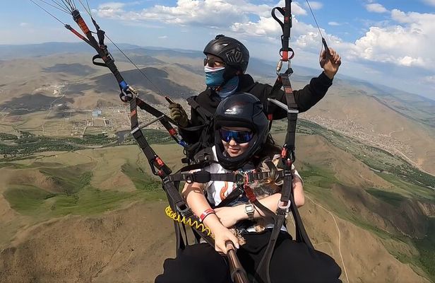 Private Tandem Paragliding Experience at Bayanzurkh Mountain
