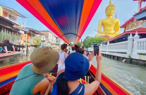 Bangkok Best Canal Tour : Wat Paknam, Artist's House & Flower Art