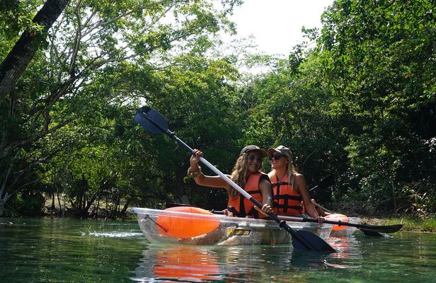 Private Clear Kayak at Bacalar Lagoon