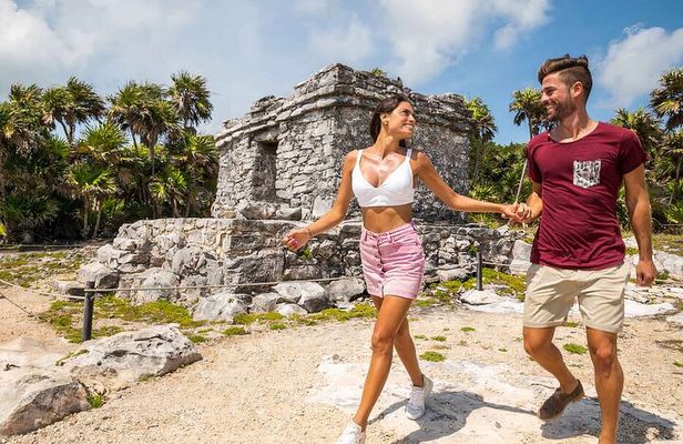 4 Highlights in 1 Day: Tulum, Cobá, Cenote & Playa del Carmen!