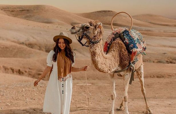 Full Day Trip Agafay Desert Atlas Mountains Camel Ride Quad Bike