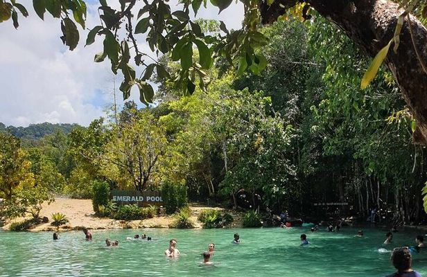 Krabi Jungle Tour:Krabi Hot Springs Waterfall,Emerald Pool and Tiger Cave Temple