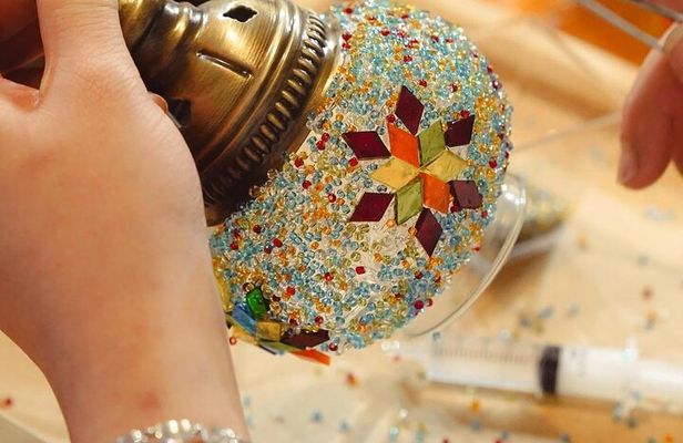 Istanbul Turkish Mosaic Lamp Workshop with Bosphorus View