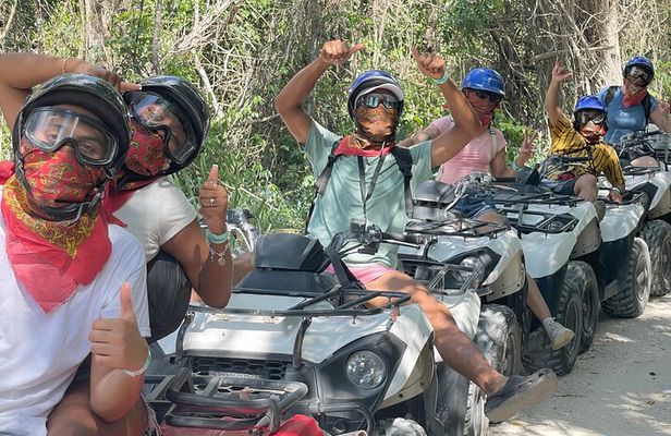Cozumel ATVs, El Cedral Ruins, Cenote Jade, and Tequila