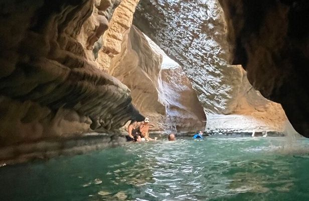 Private Full- Day Wadi Shab-Bimmah Sinkhole-Fins Beach Tour