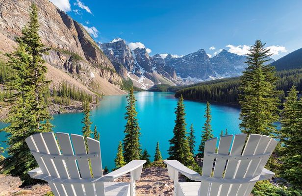 Moraine Lake Louise Johnston Canyon Banff Town Bow Falls Tito's