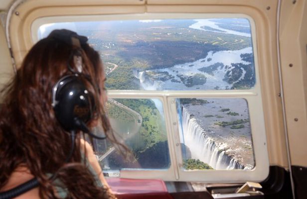 Helicopter Flight over the Victoria Falls