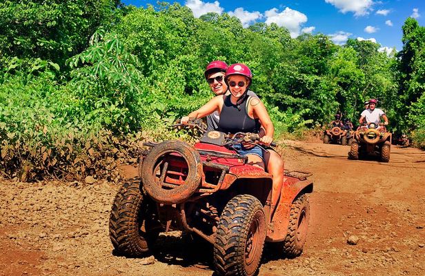 ATV Jungle, Zipline & Cenote with Transportation & Insurance
