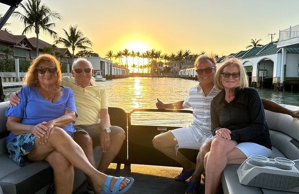 Sunset Tour in Naples Bay on a New Godfrey- All included