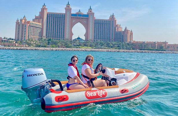 Self Drive boat tour Dubai : JBR, Atlantis and Burj Al Arab