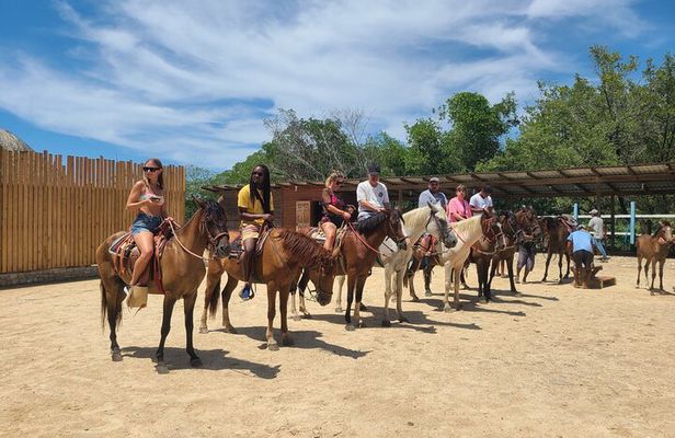Roatan Tour with Horseback Ride Sloth Park and Glass Bottom Boat