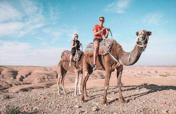 Marrakech: Half Day Agafay Desert Quad Bike Camel Ride and Dinner