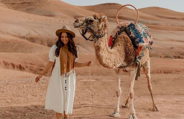 paragliding in Agafay Desert with Camel Ride