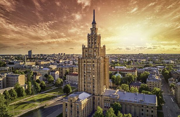 Riga Central Market and Science Academy Observation Deck Tasting Tour