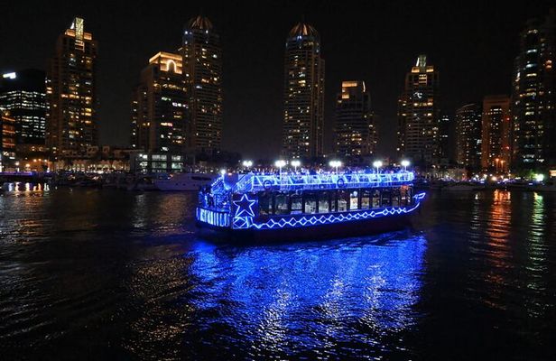 Dubai Marina Unique Dhow Cruise Buffet Dinner and Belly Dance