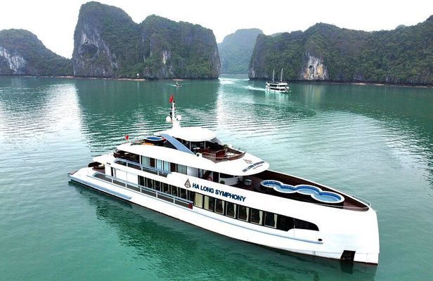Ha Long Symphony Cruise Luxury Day Tour from Harbor with Pick up