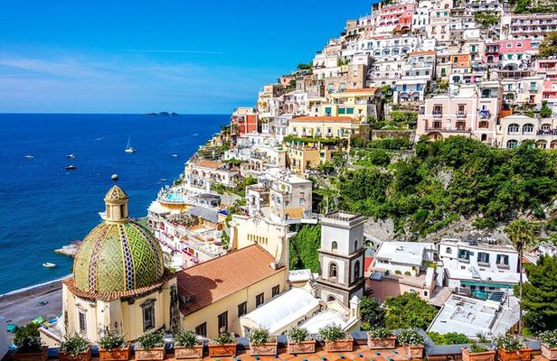 Full Day Amalfi Coast Shared Tour by Sea and Land