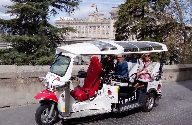Tour Madrid in 2 hours! Electric Tuk - Fast, Fun, and Exclusive