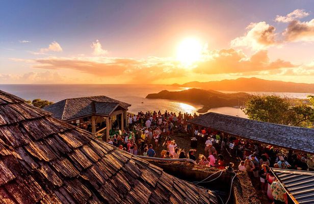 Sunset party at Shirley Heights - SHARE round trip